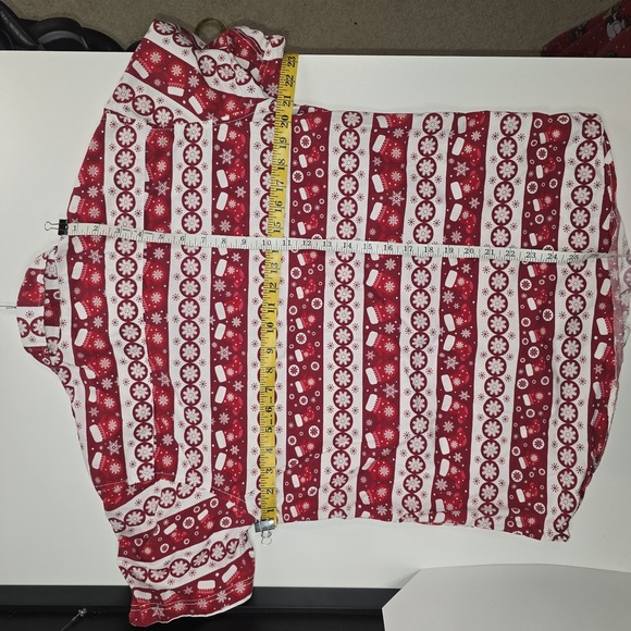 Rugby University Christmas Button-Up Shirt Men's Large – Red & White Holiday... - Picture 5 of 9
